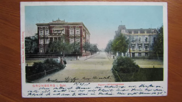 Grünberg i. Schlesien   Kaiser-Wilhelmstrasse  1908