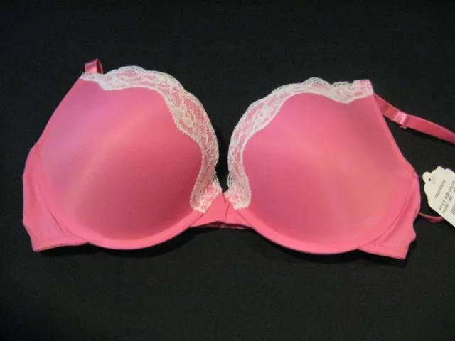 Maidenform Inspirations 6406 padded push up bra Pink Choose size NWT