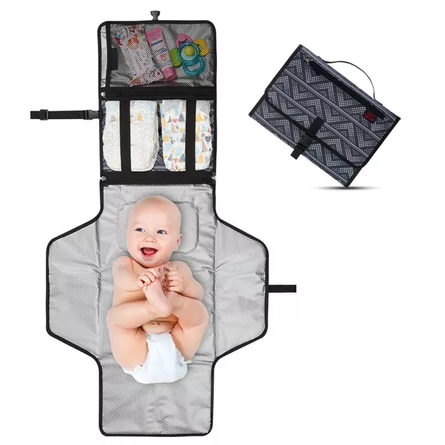 Newborn Baby Portable Foldable Washable Travel Nappy Diaper Changing Mats Pads