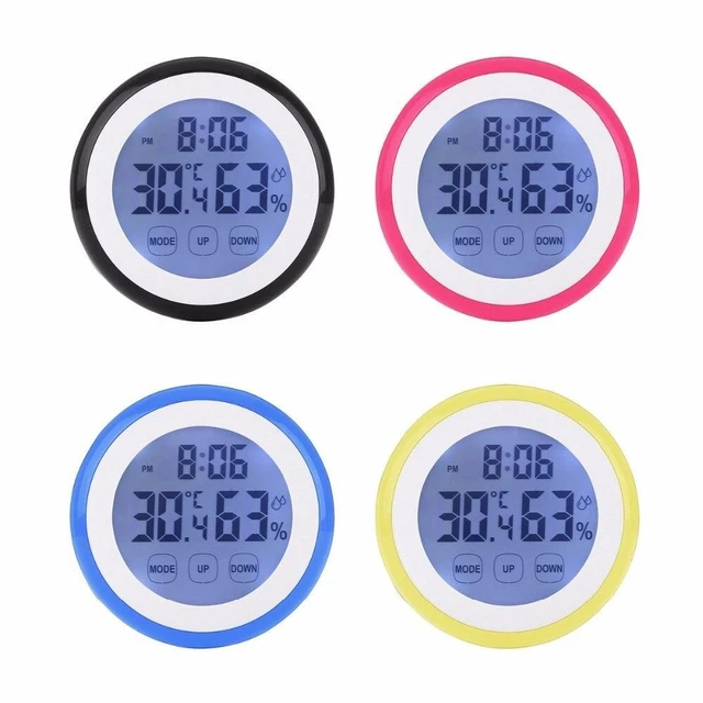 BREIS Ventilatore USB Con Orologio LED E Temperatura, Collo D'oca Flessibile, Argento (8x18x1,7 Cm) - 3