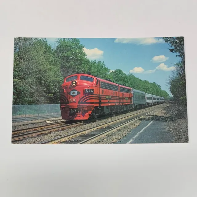 Vintage Lehigh Valley Railroad F-7A Units 576 578 Ridgewood New Jersey Post Card