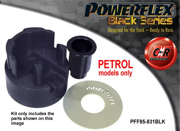 Powerflex Black di Fr Basso Motore Mnt Hybrid Bush (Lrg ) per Audi Q3 (18on)