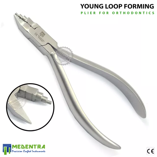 Young Wire Bending Plier Loop Forming Adjusting Laboratory Orthodontic Pliers SS