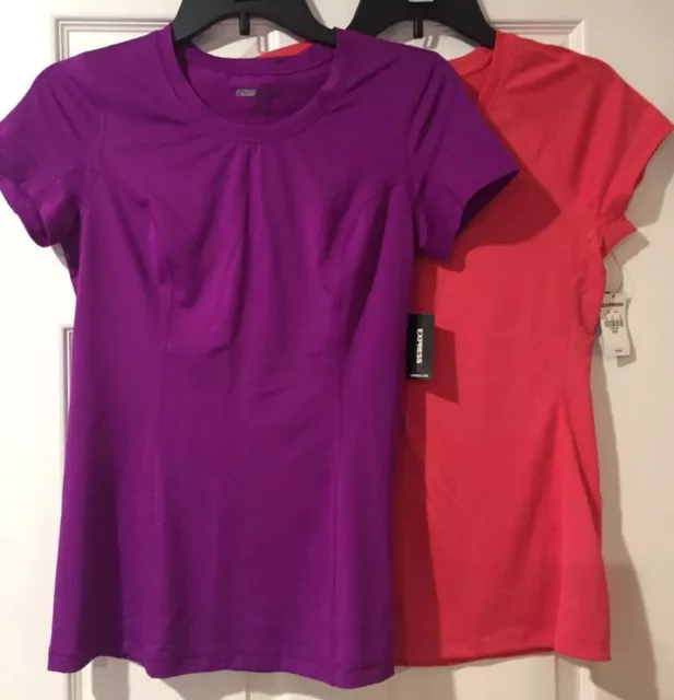 2 Express EXP Core Performance SMALL T-Shirts Tops Active Athletic Workout NWT