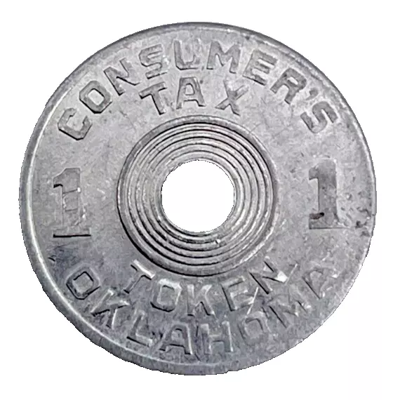 Vintage Old Age Tax Token Oklahoma Consumer's Tax Old Age Assistance-A5
