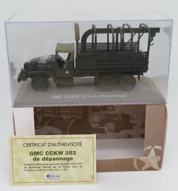 Camion De Dépannage GMC CCKW 353 - Modèle Réduit 1/43 - Véhicule Militaire Vintage