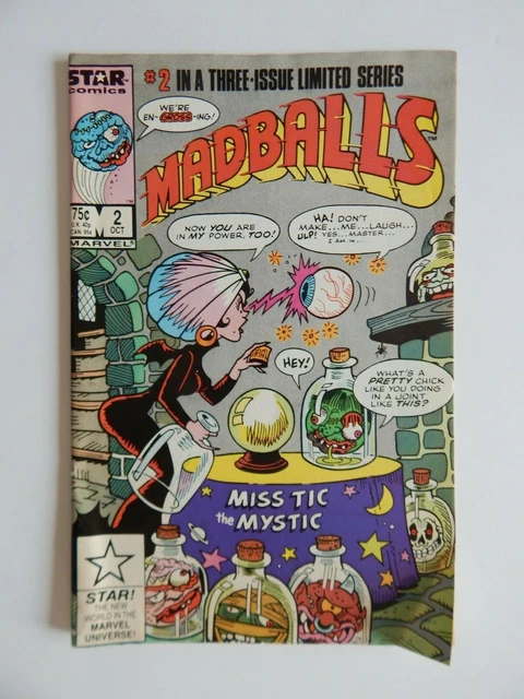 Star Comics MADBALLS Vol. 1 #2 in 3 Issue Limited Series Oct. 1986 Marvel