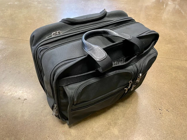 Tumi Alpha Expandable Organizer Laptop Rolling Ballistic Nylon Briefcase 2206D3 6
