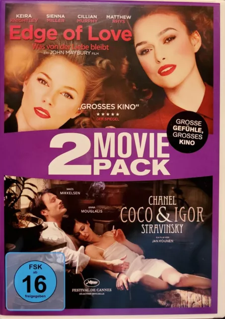 2 Movie Pack: Coco Chanel & Igor Stravinsky / Edge of Love * DVD * NEU