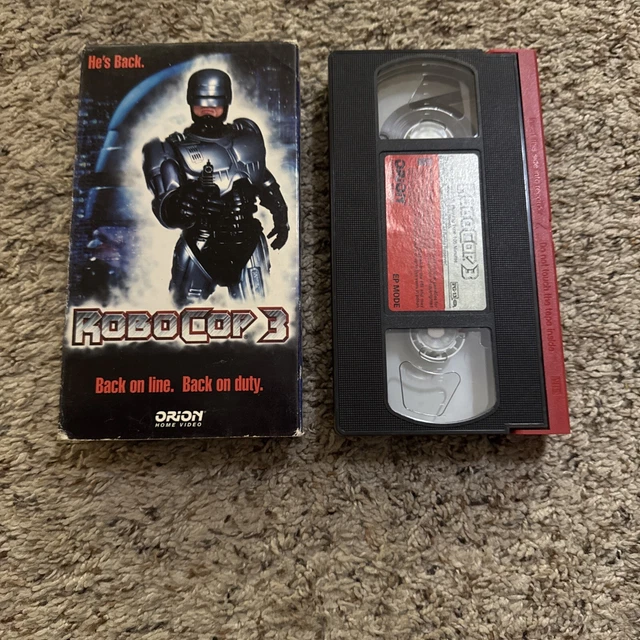 ROBOCOP 3 VHS Lot Orion Home Video ROBOCOP 3 RARE EP MODE RED BLACK ...