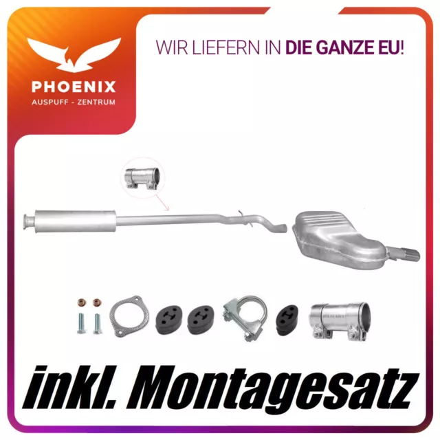 Volvo S60 I 2.4 20V (2000-2002) moyen d'échappement + silencieux d'extrémité système d'échappement