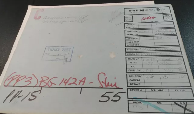 VINTAGE HE-MAN ANIMATION CELS ART FILMATION MOTU PP SHE-RA Folder art lot F1