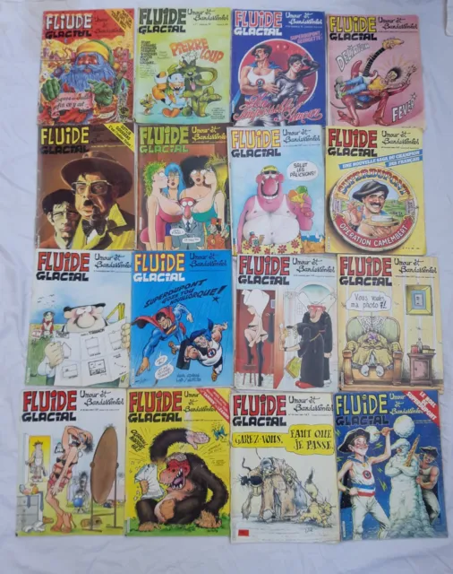 Fluide Glacial Lot de 16 Revues Magazines