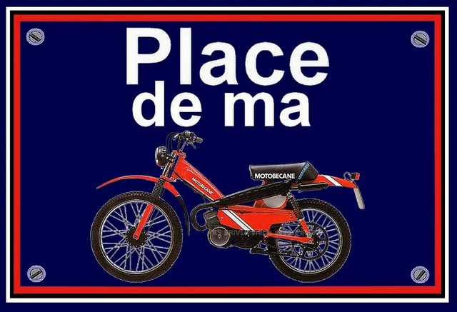 PLAQUE & PLACE DE MA MOTOBECANE 51 MOBCROSS " ( idée cadeau