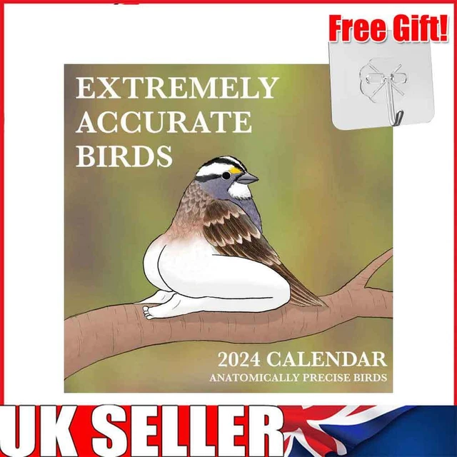 2024 CALENDAR OF EXTREMELY ACCURATE BIRDS, 2024 Bird Wall Calendar ...