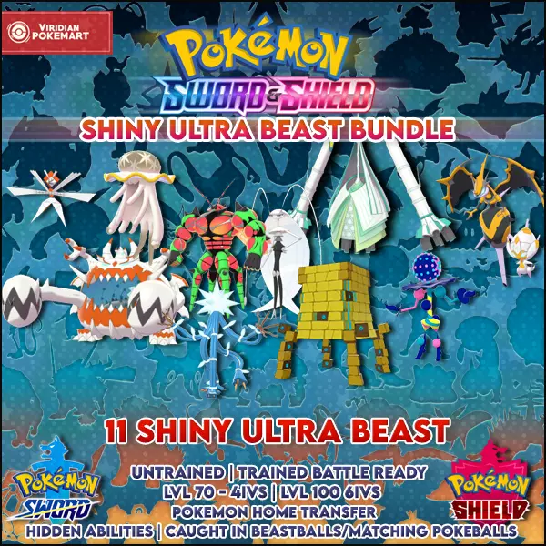 Pokemon 6IV Sword & Shield Gmax All 34 Bundle Ultra 🌟shiny