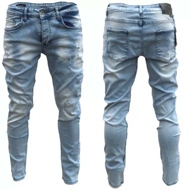 Franchi  Herren Jeans Hose  Stretch Jeanshose Regular Slim NEU Blau Größe -GA