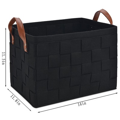 COLLAPSIBLE STORAGE BASKET Holder, Foldable Handmade Right R4Z2 £22.82
