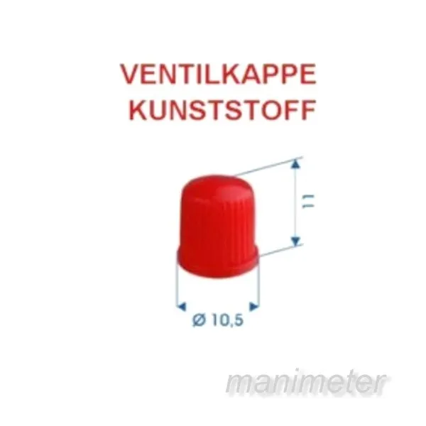 25 Ventilkappen, Ventilkappe Ventilverschlüsse rot