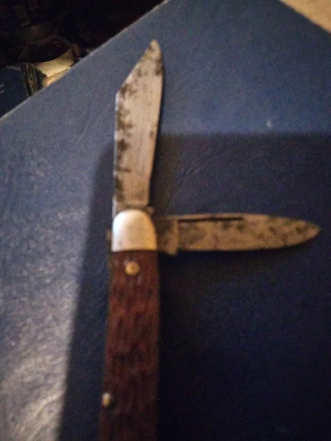 Vintage 3 Blades Knife Unknown Well Made 3