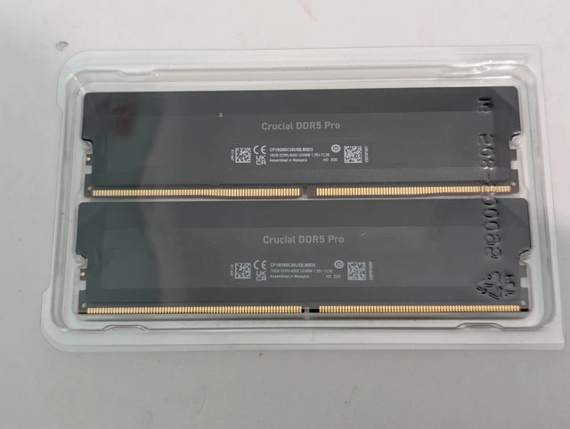 DDR5 32Go (2x16Go) Crucial Pro 6000MHz – RAM Performante Pour PC Gamer