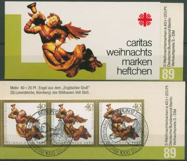 Berlin Caritas 1989 Weihnachten Markenheftchen (858) MH W 7 ESST Berlin (C60250)