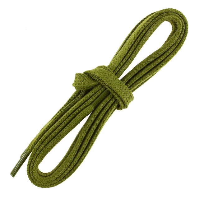 Les Lacets Français. Lacets plats et épais. SNEAKERS, Coton. Vert colibri.  -