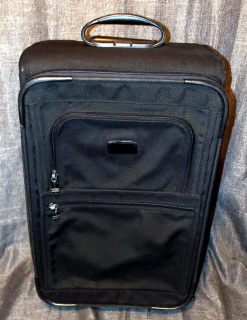 Tumi Black Ballistic Nylon 22” Wheeled Expandable Suitcase Carry-On - 2243D4