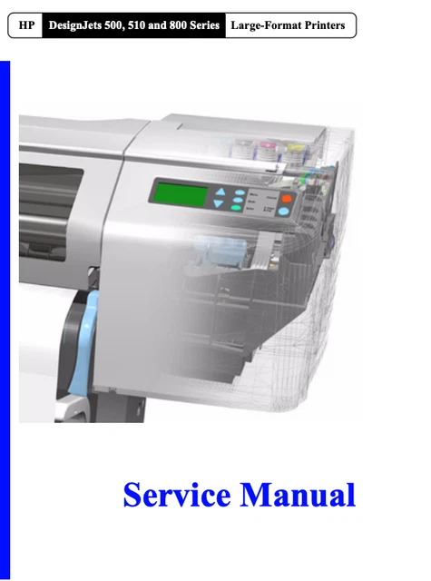 HP DesignJet 500 800 510 Series Service Manual PDF Download