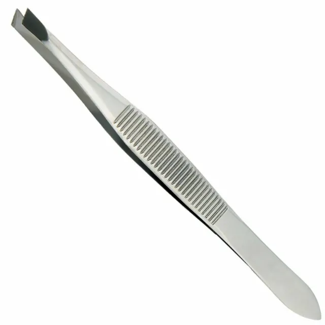 STRONG METAL TWEEZERS Professional Eyebrow Facial Hair Remover Stainless Steel@