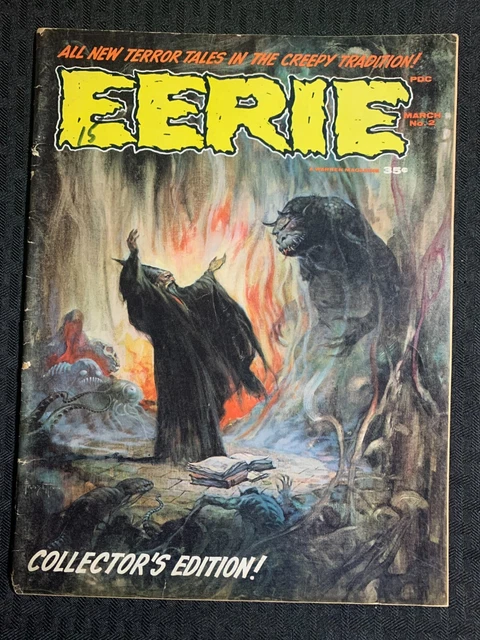1966 EERIE Warren Magazine #GD+ 2.5 Frank Frazetta Cover