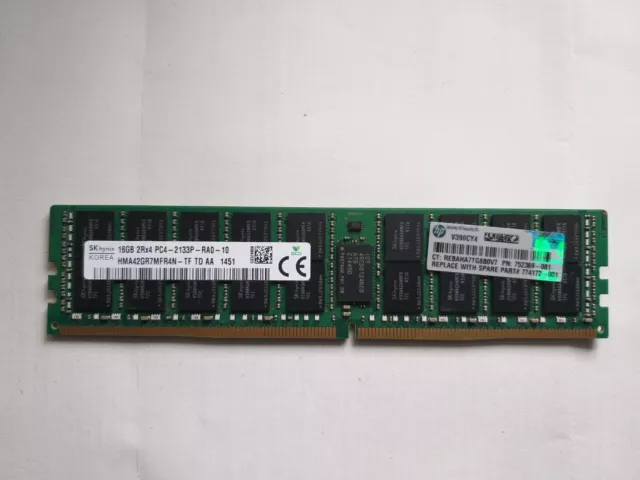 SK hynix 16GB 2Rx4 PC4-2133P-R DDR4 Registered Server-RAM Modul R-DIMM REG ECC -