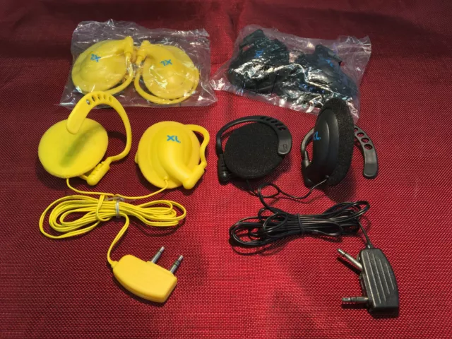 Kopfhörer Ohrhörer Headset Ear Hear Airline Adapter Typ 203 Flugzeugadapter XL 2