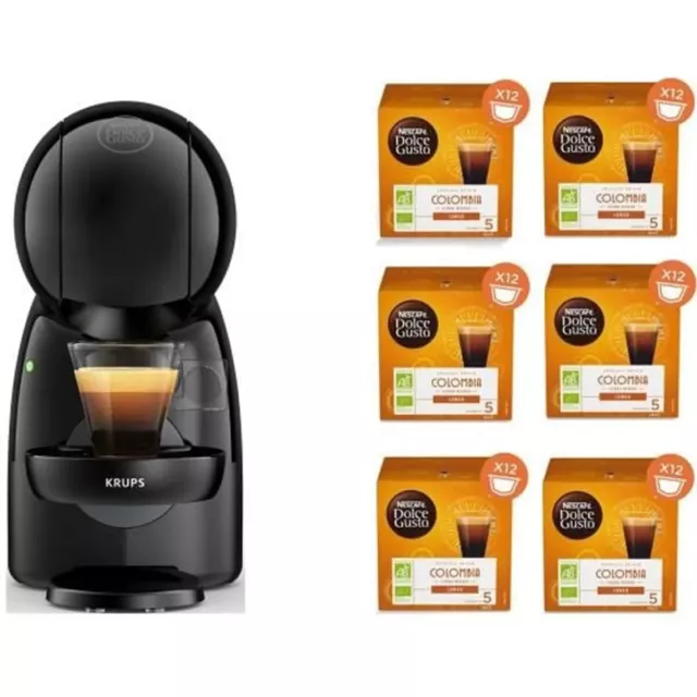 Machine à café KRUPS Nescafé Dolce Gusto Piccolo XS 6 boites capsules bio NEUF 