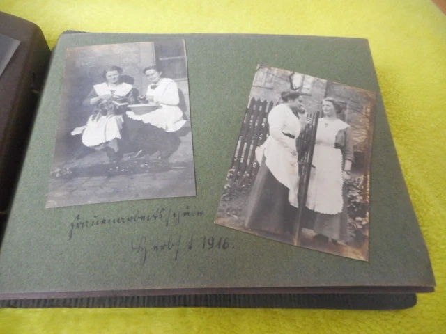 29 Foto 1wk Album Fotoalbum Soldat Füs. RGT 40 Achen Triberg Portrait Frau EK 19