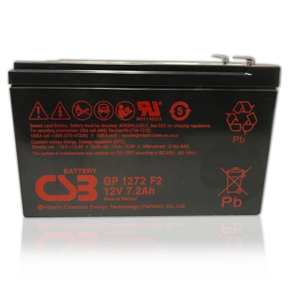 thumbnail image 2 of Power-Sonic GP1272 F2 12V 7.2AH Battery – 2-Pack For Alarm, UPS, Scooter, Ride-On Toys 2 of 4