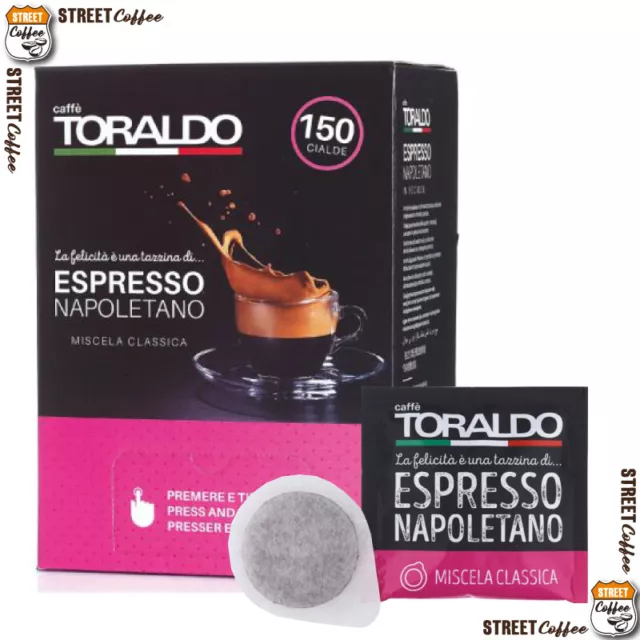 750 Cialde Caffè Toraldo Filtro Carta Filtrocarta ESE 44 mm Miscela Classica