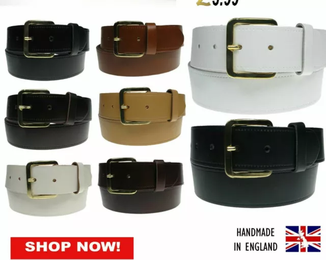 Cheap Mix Wholesale Job Lot Of Mens Womens Belts 100% Real Leather Made In UK