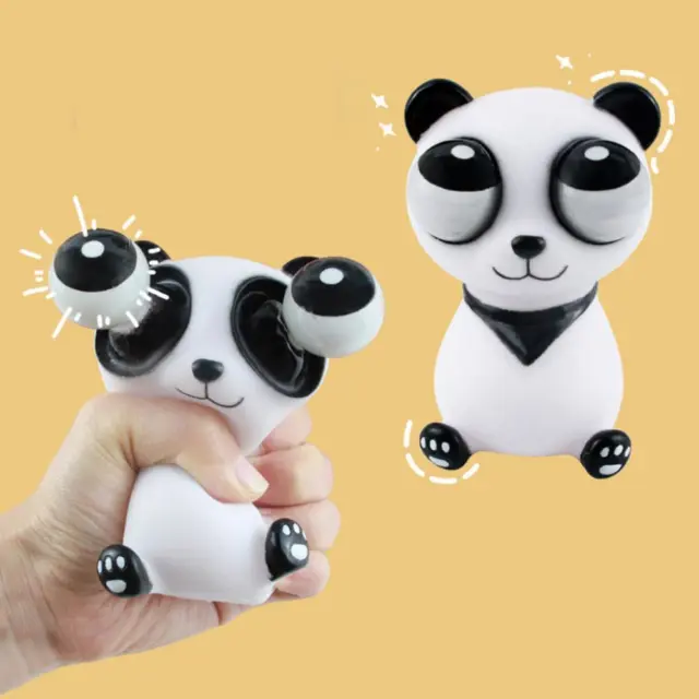 New funny panda/straw bug clip toy/eye popping squeeze Sell toy Specials Q5Z0