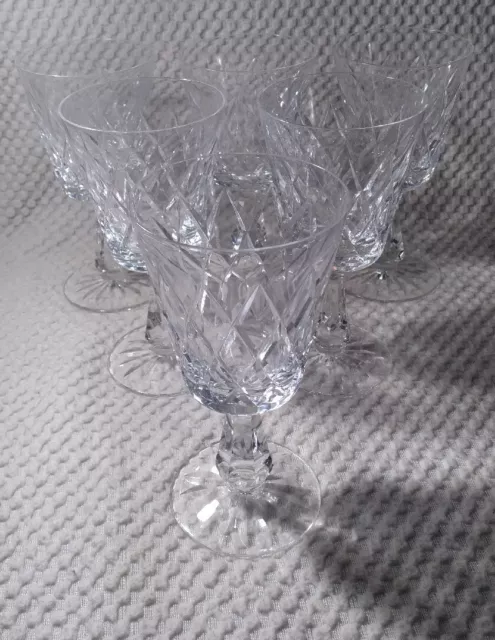 6 Waterford Kinsale Water Goblets SIGNED & EXCELLENT 6 Waterford Kinsale Water Goblets SIGNED & EXCELLENT