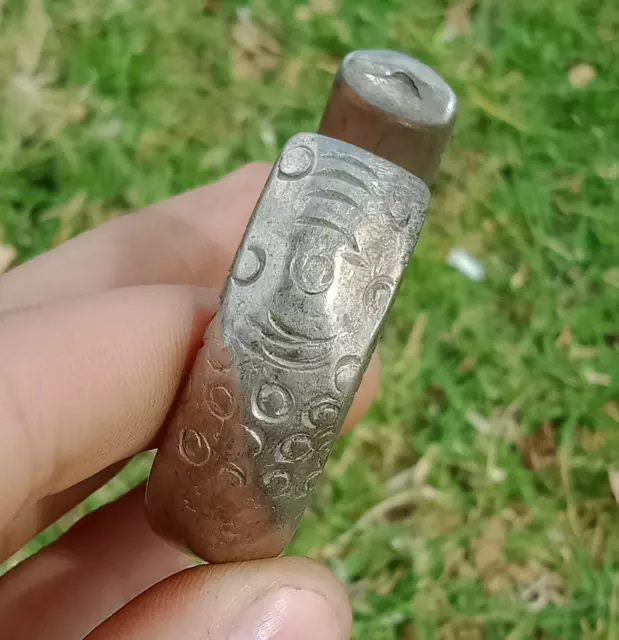 Extremely Rare Ancient Bronze Snake Head Antique Roman Bracelet Artifact Amazing