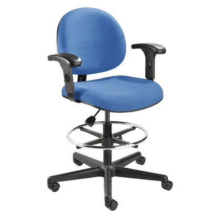 Lexington V4507hc-Bl-Av Drafting Chair, Fabric, 24" To 34" Height, Adjustable