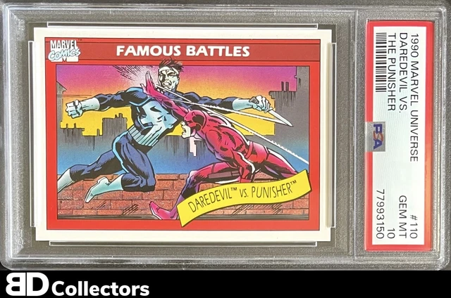DAREDEVIL VS. PUNISHER PSA 10 #110 1990 Impel Marvel Universe Series 1 GEM MINT
