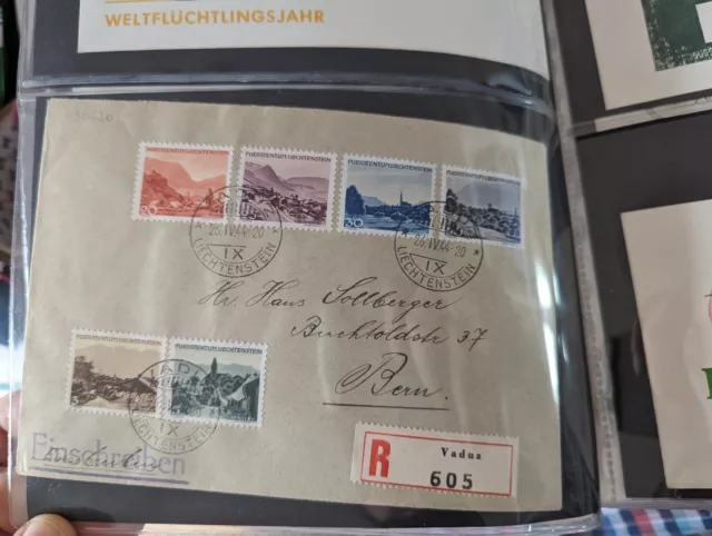 Sammlung Briefe und FDCs Liechtenstein