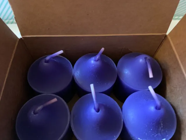 LOT OF 6 Retired PartyLite Votive Candles Grape Raisin New in Box $12. ...
