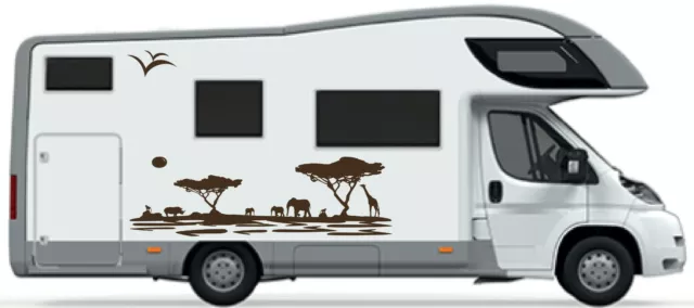 Stickers autocollants camping car, caravane, camion, van, savane
