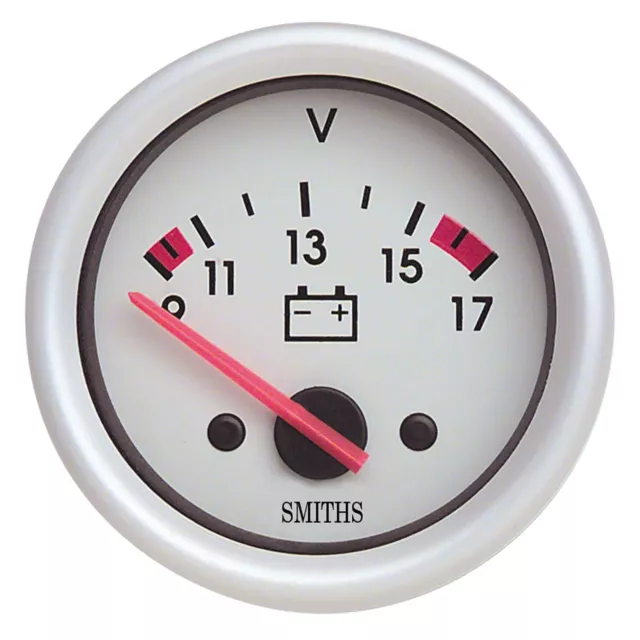 Smiths Telemetrix Voltmeter - 52mm Diameter 9-17 Volts - Race/Rally/Motorsport