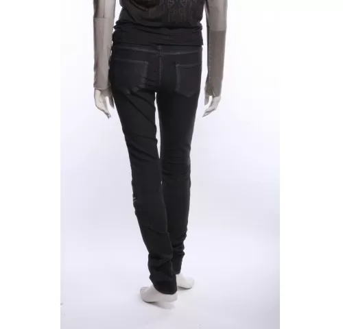 SUPERFINE Jeans Femme BIKER Noir 2