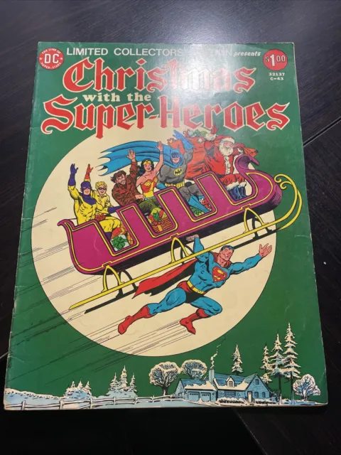 DC Christmas With The SuperHeroes C-43 Limited Collectors Giant Large Comic 1976