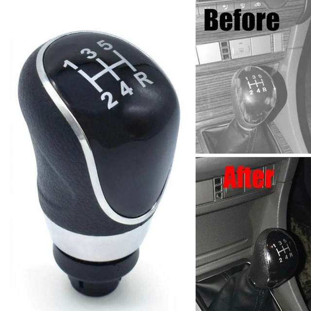 Voiture Pommeau de Levier Vitesses PU Cuir Gear Accessoires Pièce Rechange Bâton